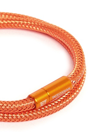 Detail View - Click To Enlarge - TATEOSSIAN - 'Soho' woven copper double wrap bracelet