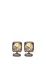 Main View - Click To Enlarge - TATEOSSIAN - Square frame gear cufflinks