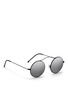 Figure View - Click To Enlarge - SPEKTRE - 'MET-RO' lightweight round metal sunglasses