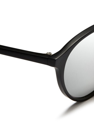 Detail View - Click To Enlarge - SPEKTRE - 'Audacia' matte acetate mirror sunglasses