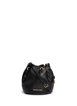 Main View - Click To Enlarge - MICHAEL KORS - 'Jules' leather crossbody bucket bag