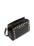 Detail View - Click To Enlarge - MICHAEL KORS - 'Selma' mini stud saffiano leather messenger bag