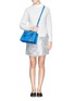 Figure View - Click To Enlarge - MICHAEL KORS - 'Dillon' small saffiano leather satchel
