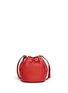 Back View - Click To Enlarge - MICHAEL KORS - 'Jules' leather crossbody bucket bag