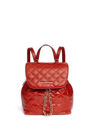 Main View - Click To Enlarge - MICHAEL KORS - 'Susannah' quilted leather backpack