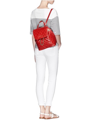 Figure View - Click To Enlarge - MICHAEL KORS - 'Susannah' quilted leather backpack