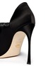 Detail View - Click To Enlarge - SERGIO ROSSI - Strass pavé foldover flap satin pumps