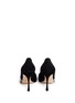 Back View - Click To Enlarge - SERGIO ROSSI - Metallic suede d'Orsay pumps
