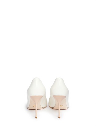 Back View - Click To Enlarge - SERGIO ROSSI - 'Mexico' contrast toe cap leather pumps