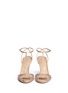 Figure View - Click To Enlarge - SERGIO ROSSI - Strass silk satin strappy sandals