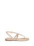 Main View - Click To Enlarge - SERGIO ROSSI - Strass pavé twist strap suede thong sandals