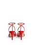 Back View - Click To Enlarge - SERGIO ROSSI - T-strap suede sandals