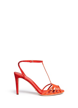 Main View - Click To Enlarge - SERGIO ROSSI - T-strap suede sandals