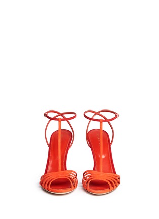 Figure View - Click To Enlarge - SERGIO ROSSI - T-strap suede sandals
