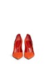 Figure View - Click To Enlarge - SERGIO ROSSI - 'Matisse' coral filigree suede pumps