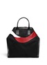 Back View - Click To Enlarge - ALEXANDER MCQUEEN - 'De Manta' large abstract cutout leather tote bag