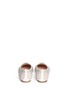 Back View - Click To Enlarge - ALEXANDER MCQUEEN - Floral perforation patent leather slip-ons