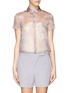 Main View - Click To Enlarge - ARMANI COLLEZIONI - Watercolour floral print sheer blouse