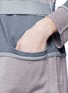 Detail View - Click To Enlarge - ARMANI COLLEZIONI - Colourblock stripe stretch knit cardigan