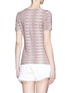 Back View - Click To Enlarge - ARMANI COLLEZIONI - Harlequin check knit top