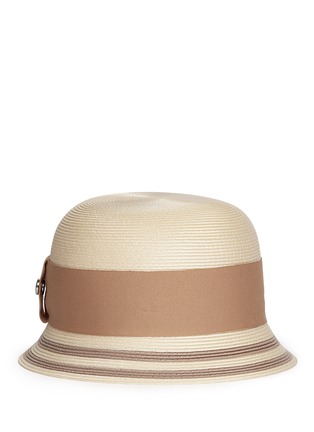 Main View - Click To Enlarge - ARMANI COLLEZIONI - Wide ribbon cloche hat