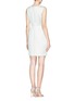 Back View - Click To Enlarge - ARMANI COLLEZIONI - Sleeveless cady shift dress
