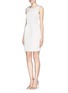 Figure View - Click To Enlarge - ARMANI COLLEZIONI - Sleeveless cady shift dress