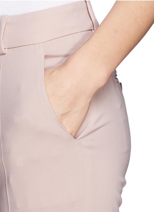 Detail View - Click To Enlarge - ARMANI COLLEZIONI - Slim leg crepe pants