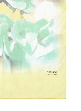 Detail View - Click To Enlarge - ARMANI COLLEZIONI - Floral print silk scarf