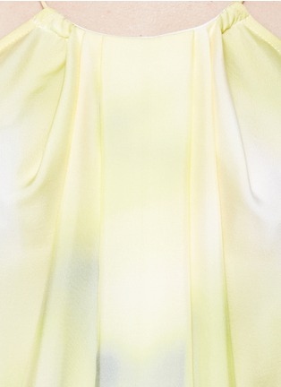 Detail View - Click To Enlarge - ARMANI COLLEZIONI - Watercolour floral silk chiffon camisole dress