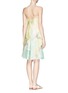 Back View - Click To Enlarge - ARMANI COLLEZIONI - Watercolour floral silk chiffon camisole dress