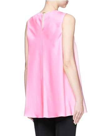 Back View - Click To Enlarge - MS MIN - Pleated satin sleeveless blouse