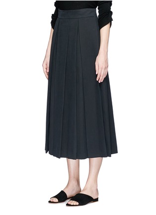 Front View - Click To Enlarge - THE ROW - 'Kanu' pleated twill skirt