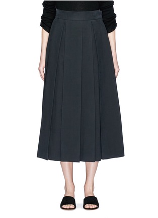 Main View - Click To Enlarge - THE ROW - 'Kanu' pleated twill skirt