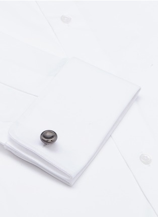 Detail View - Click To Enlarge - LANVIN - Concave disc cufflinks