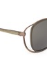 Detail View - Click To Enlarge - LINDA FARROW - Double frame suspended acetate titanium sunglasses