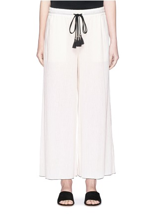Main View - Click To Enlarge - THEORY - 'Laudine PM' drawstring wide leg pants