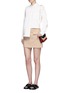 Figure View - Click To Enlarge - THEORY - 'Lupah' patch pocket mini skirt