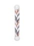 Detail View - Click To Enlarge - ISLA - Pompom chevron stripe kids mink fur scarf