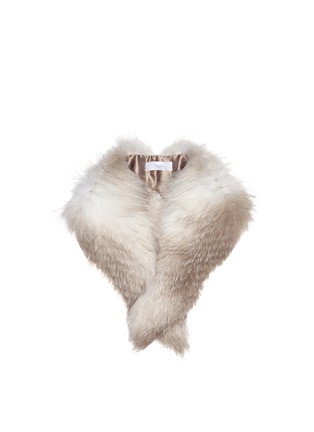 Main View - Click To Enlarge - ISLA - Fox fur kids shawl collar