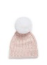 Main View - Click To Enlarge - ISLA - Fox fur pompom chunky knit kids beanie