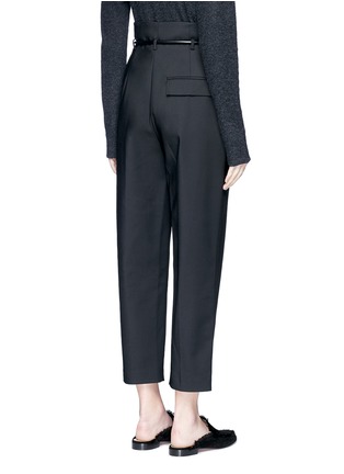 Back View - Click To Enlarge - 3.1 PHILLIP LIM - Origami pleat tie waist cropped pants