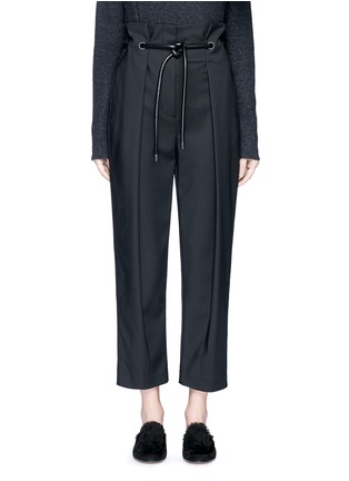Main View - Click To Enlarge - 3.1 PHILLIP LIM - Origami pleat tie waist cropped pants