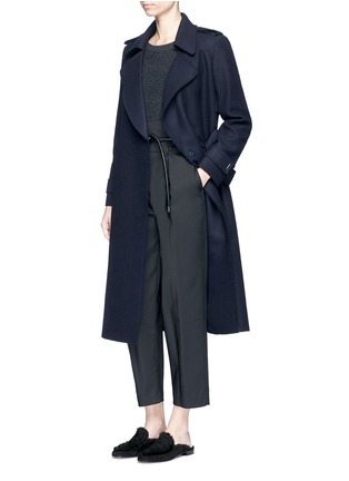 Figure View - Click To Enlarge - 3.1 PHILLIP LIM - Origami pleat tie waist cropped pants