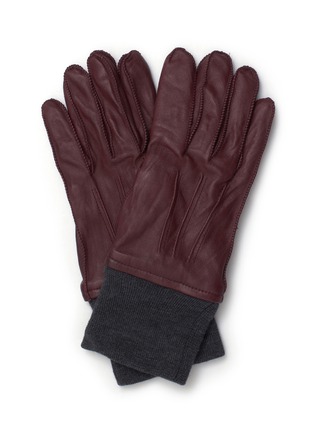 Main View - Click To Enlarge - LANVIN - Leather cuffed gloves