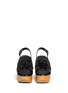 Front View - Click To Enlarge - CLERGERIE - 'Clara' patent trim tassel suede clog sandals