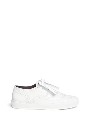 Main View - Click To Enlarge - CLERGERIE - 'Tolk' detachable kiltie leather brogue sneakers