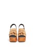Front View - Click To Enlarge - CLERGERIE - 'Clara' patent trim tassel suede clog sandals