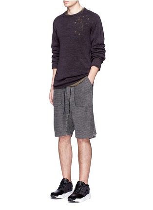 Figure View - Click To Enlarge - NLST - Bouclé knit sweat shorts