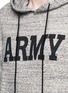 Detail View - Click To Enlarge - NLST - 'Army' print mélange cotton terry hoodie